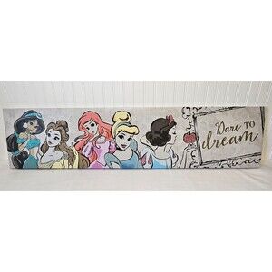 Disney Princess “Dare to Dream” Artissimo‎ 9” x 36" Canvas Print NEW